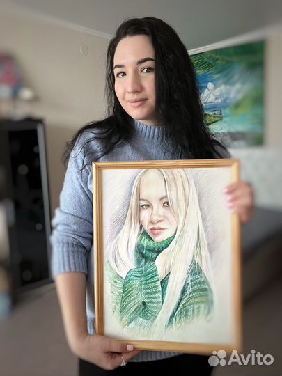 Портрет по фото ручная работа