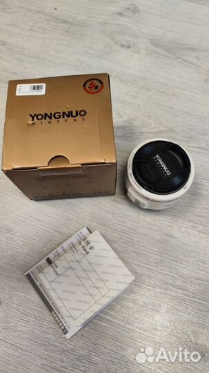 Объектив Youngnuo 50 F1.8 II