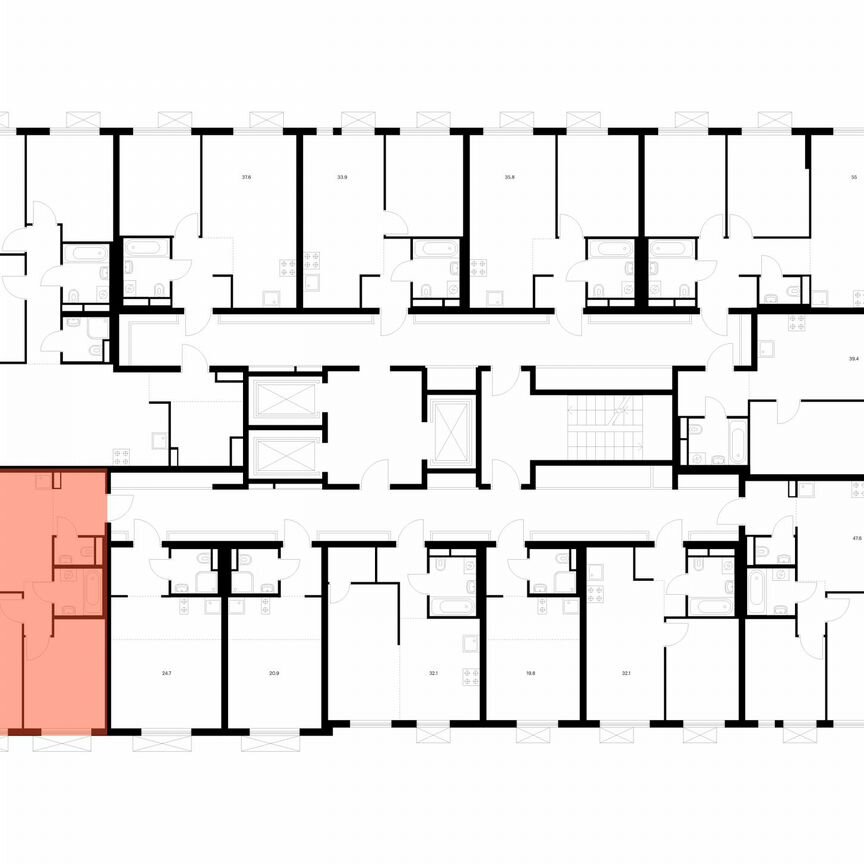 2-к. квартира, 50,9 м², 21/25 эт.