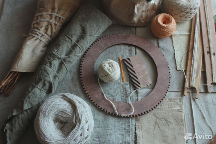 Набор для ткачества рамка круглая