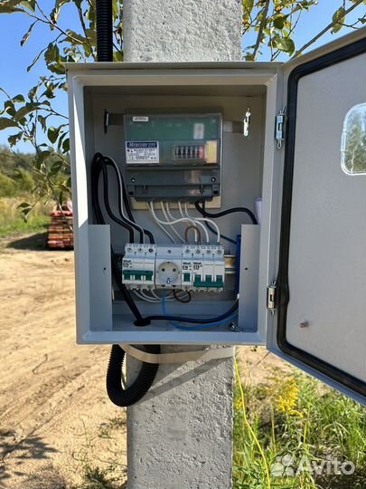 Подключение электричества 5кВт 15кВт под ключ