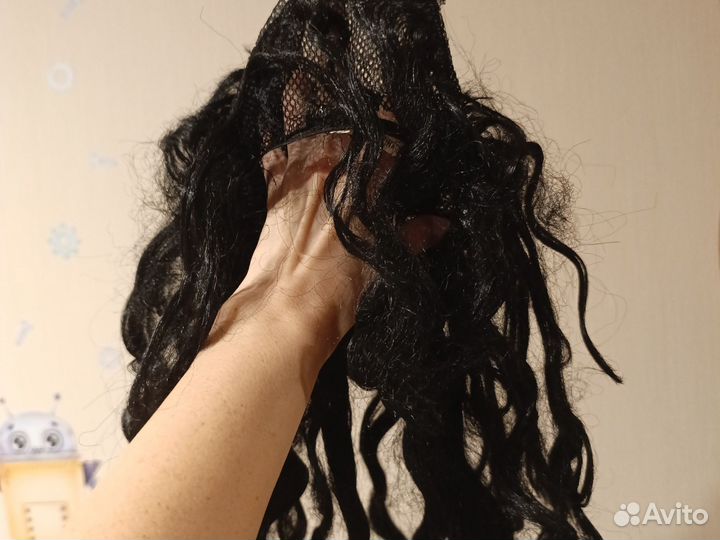 Парик карнавальный черный (баба Яга, Пират)