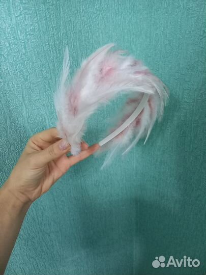 Ободок с перьями