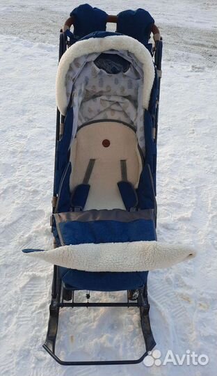 Детские санки коляска ника