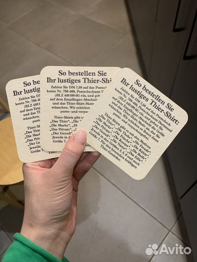 Немецкие бирдекели, подставки под пиво