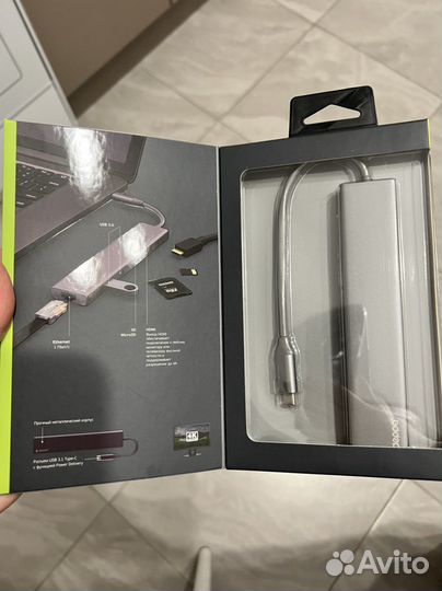 Deppa адаптер USB-C 7в1 новый