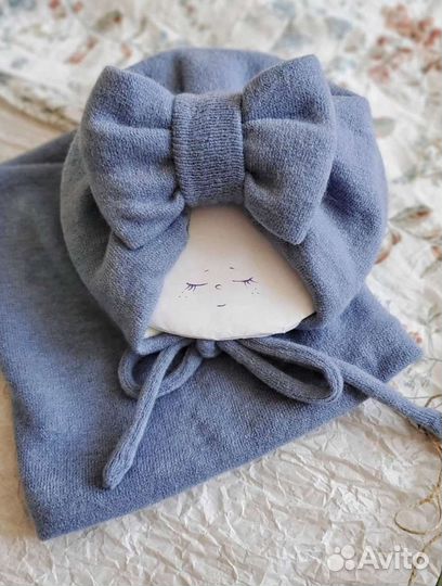 Комплект шапка и снуд для девочки