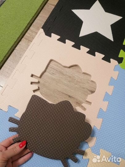 Мягкий коврик-пазл новый