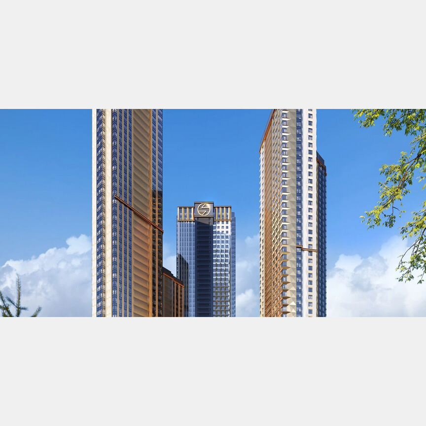 3-к. квартира, 89,3 м², 13/50 эт.