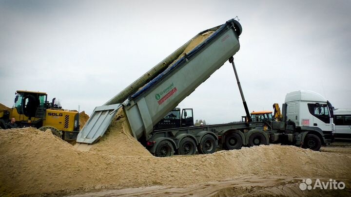 Гравийный щебень доставка от 100 м3