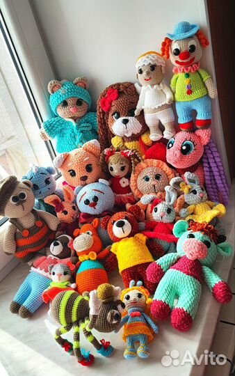 Вязаные игрушки ручной работы