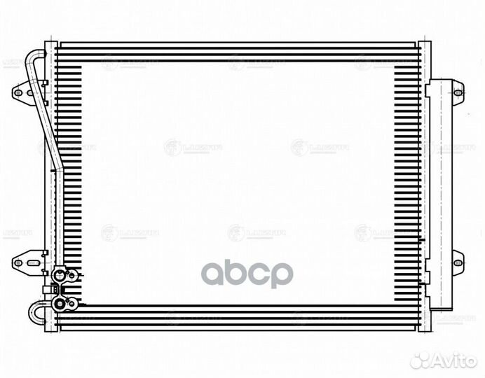 Радиатор кондиц. для а/м VW Passat B6 (05) (lrac