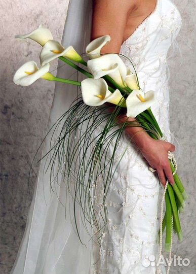 Свадебный букет невесты из калл