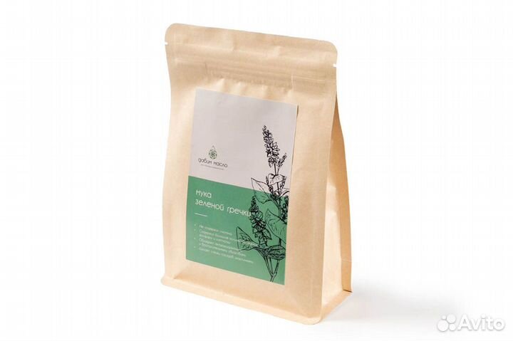 Мука зелёной гречки (500 г, 0.53 кг)