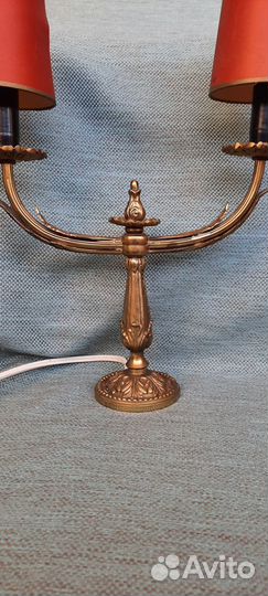 Лампа настольная старинная