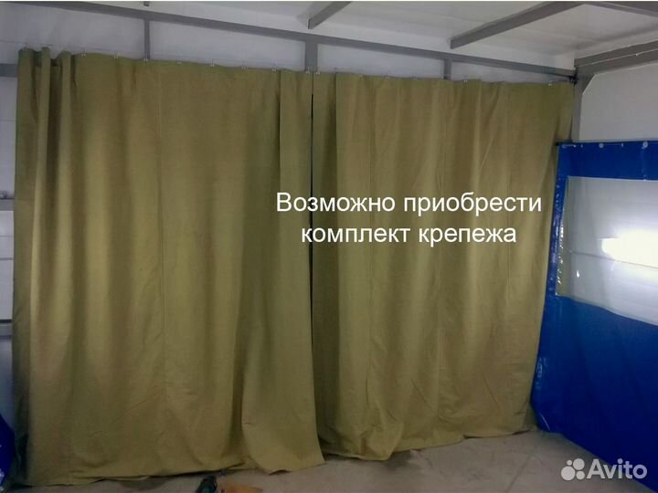 Брезентовая штора 2,7 х 2 м для защиты от холода