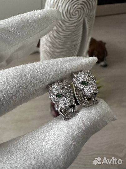 Серьги panthère DE cartier