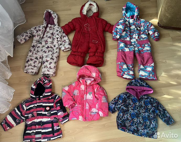 Комбинезоны теплые, куртки