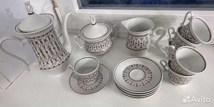 Кофейный набор кофейный сервиз посуда