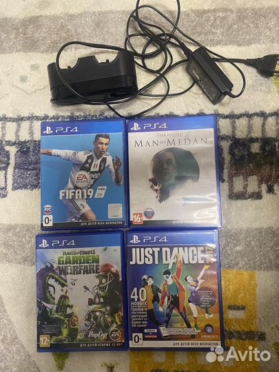 Игры для Ps4 и оригинальная зарядка