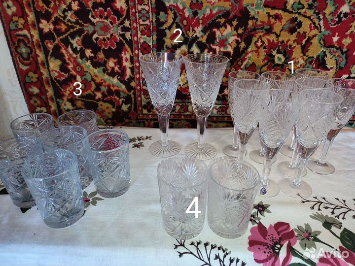 Посуда из хрусталя (советский хрусталь)