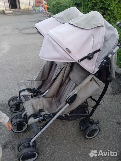 Коляска трость для двойни и погодок