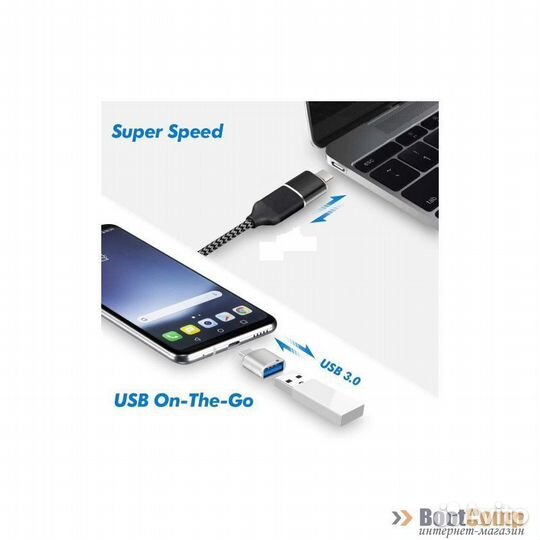 Переходник USB Type-C - USB 3.0 KS-is (KS-388)