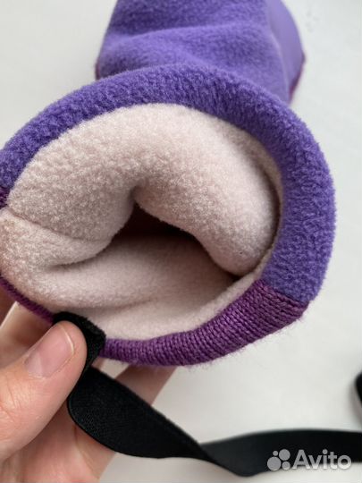 Шапка зимняя для девочки 5-6 лет варежки в подарок