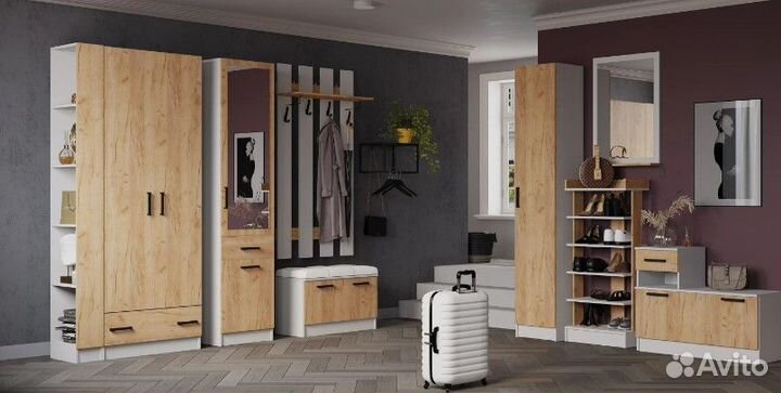 Прихожая, набор мебели для прихожей белый