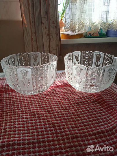Вазы хрустальные,производство СССР