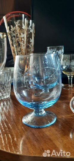 Фужеры цветное стекло СССР
