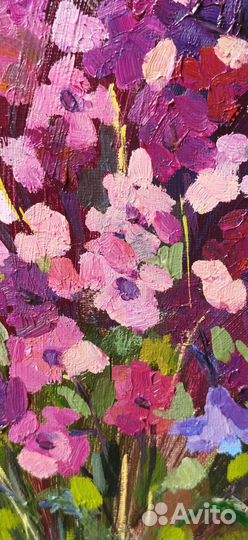 Картина маслом на холсте цветы