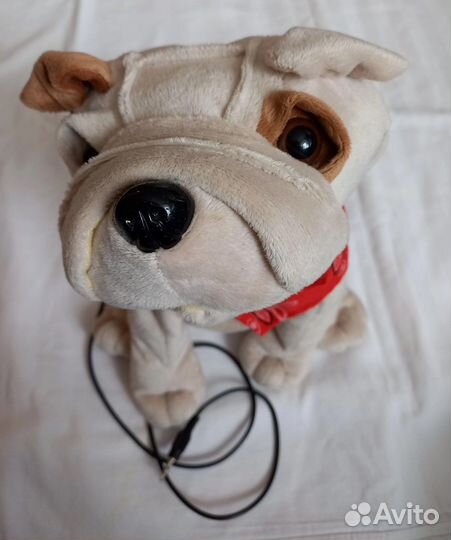 Мягкая игрушка собака колонка