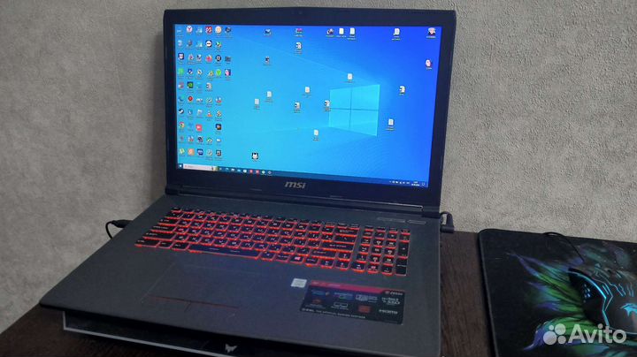 Игровой ноутбук msi 17.3. Gtx 1050ti