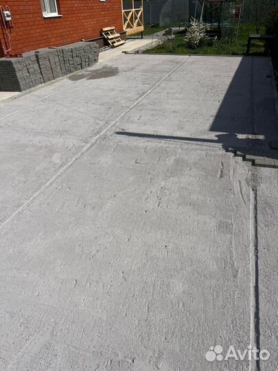 Заливка бетоном площадок