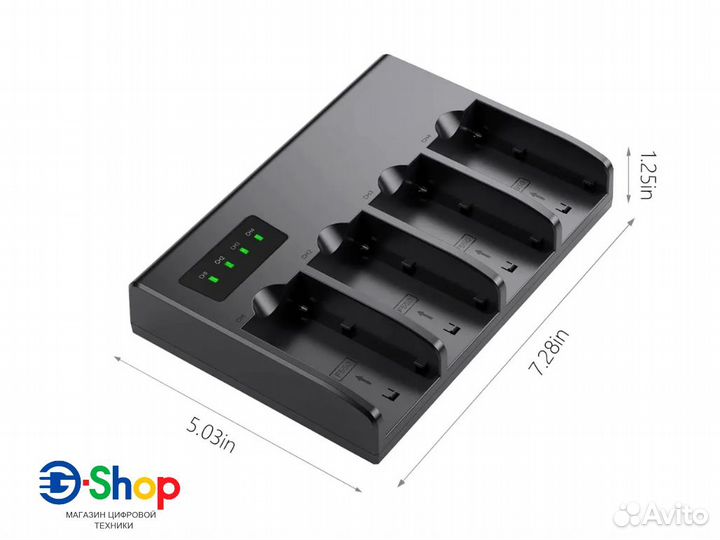 Зарядная станция Palo на 4 слота акб для Sony NP-F