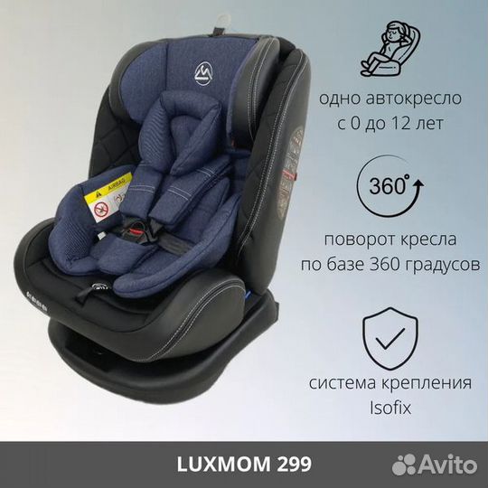Автокресло поворотное от 0 мес