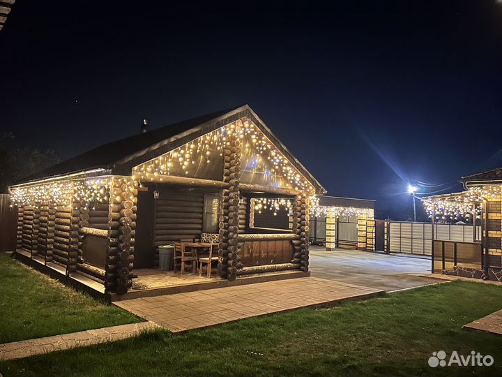 Новогоднее освещение. Установка гирлянд