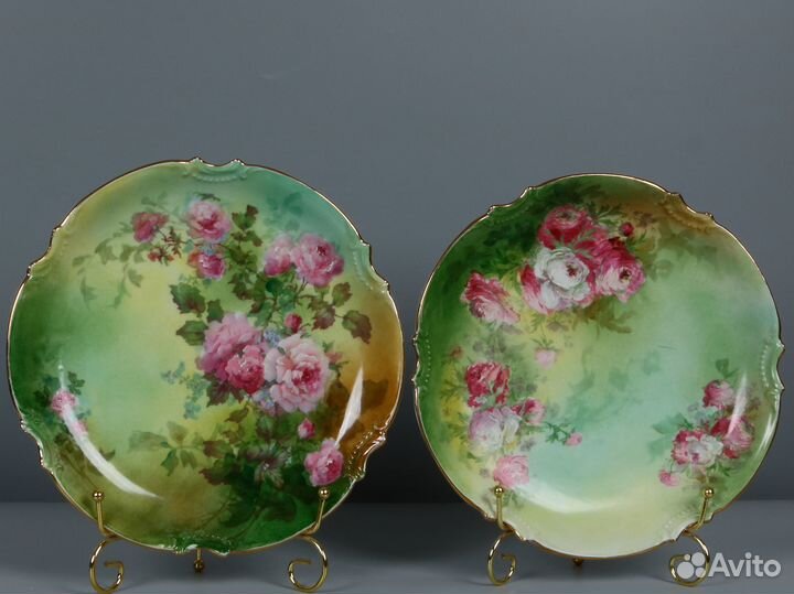 Старинные фарфороаые тарелки.Limoges