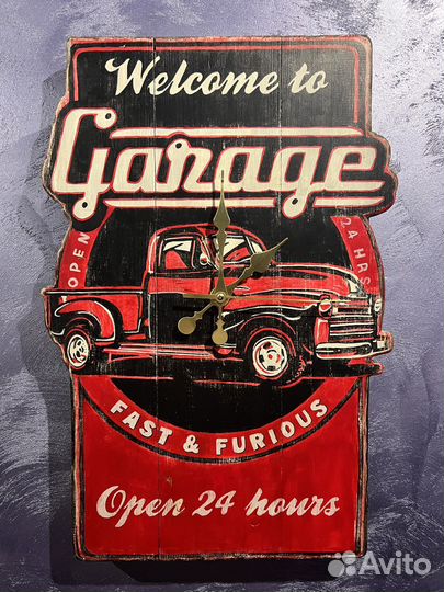 Часы настенные Garage 60*40*4см