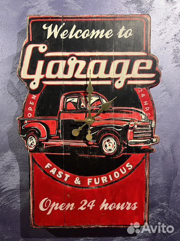 Часы настенные Garage 60*40*4см