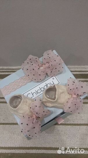 Повязка и носочки для девочки