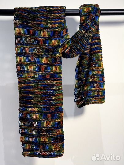 Вязаный шарф ручной работы 200х45см