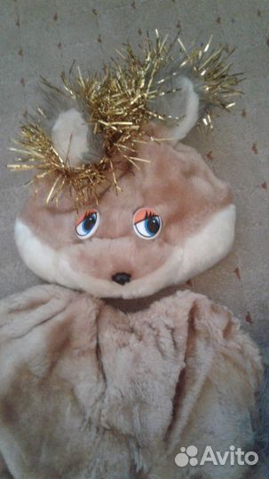 Новогодний костюм белки для девочки