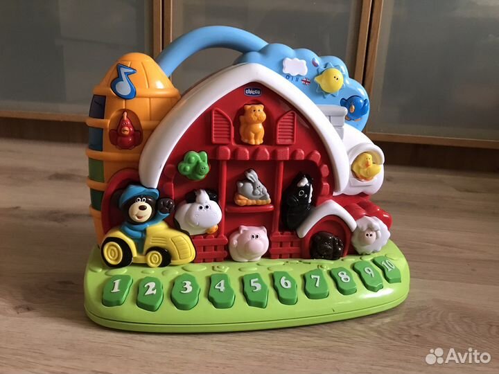 Игрушка Ферма chicco и гитара fisher price
