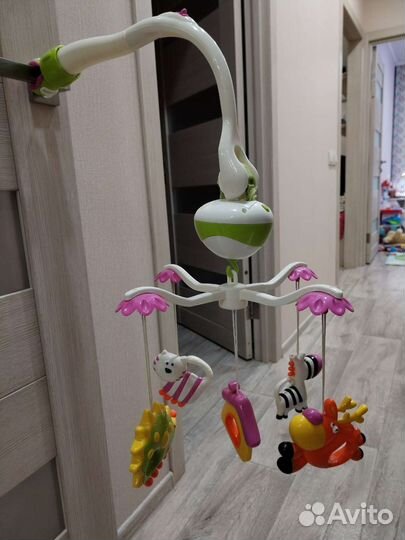 Мобиль на кроватку Жирафики Зоопарк