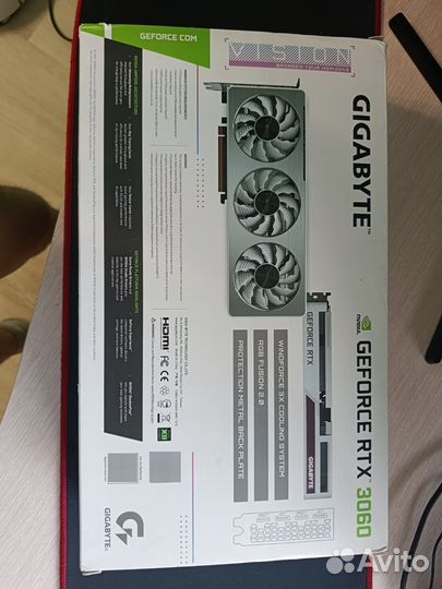 Видеокарта Gigabyte GeForce RTX 3060 vision 12 Gb
