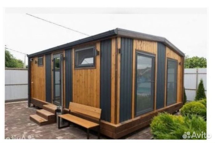 Баня 6х5 двухмодульная Скандинавия Артикул 358-391