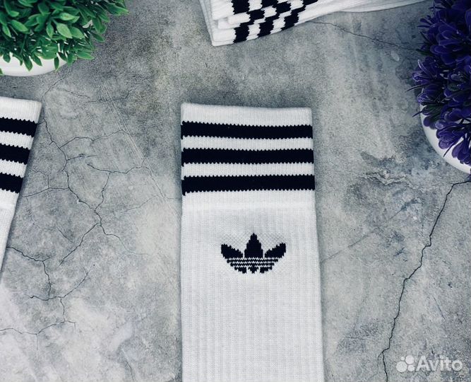 Носки Adidas Solid белые оригинал