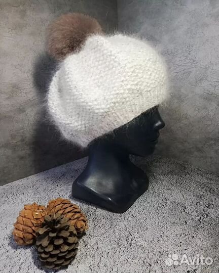 Берет из пуха норки